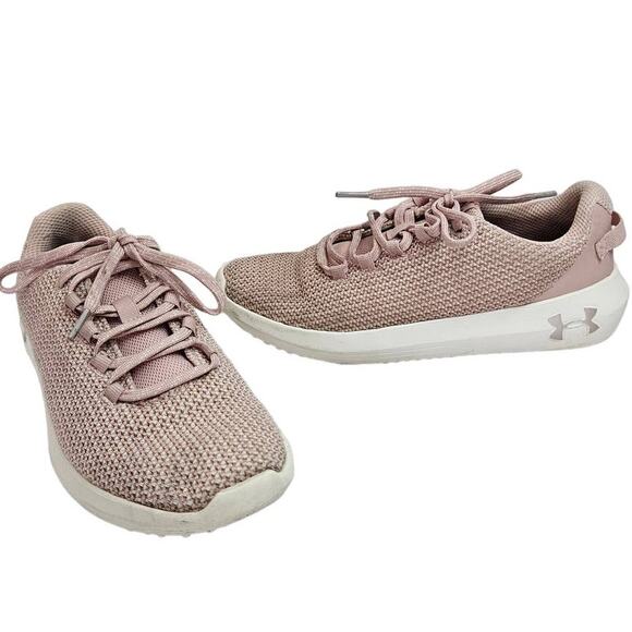 Under Armour Blush Pink Ripple Sneaker sz 7 Running Lifestyle Casual Workout - Picture 1 of 7